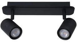 Brico Lucide Plafondspot Lennert Zwart 2Xgu10 5W