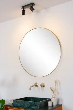 Brico Lucide Plafondspot Lennert Zwart 2Xgu10 5W