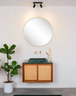 Brico Lucide Plafondspot Lennert Zwart 2Xgu10 5W