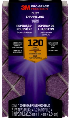 3M Blokschuurspons Pro Grade Precision Met Stofkanalen Korrel 120-Brico New