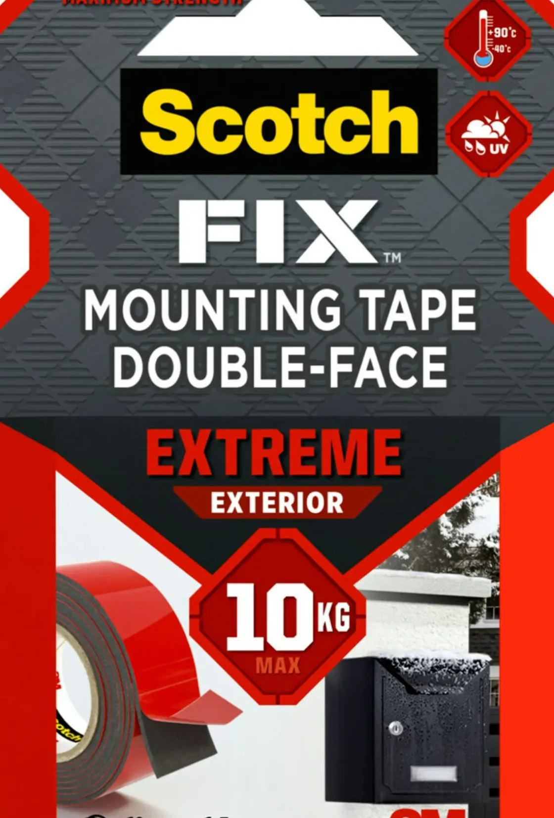 3M Scotch Extreme Montagetape 1,5Mx19Mm-Brico New