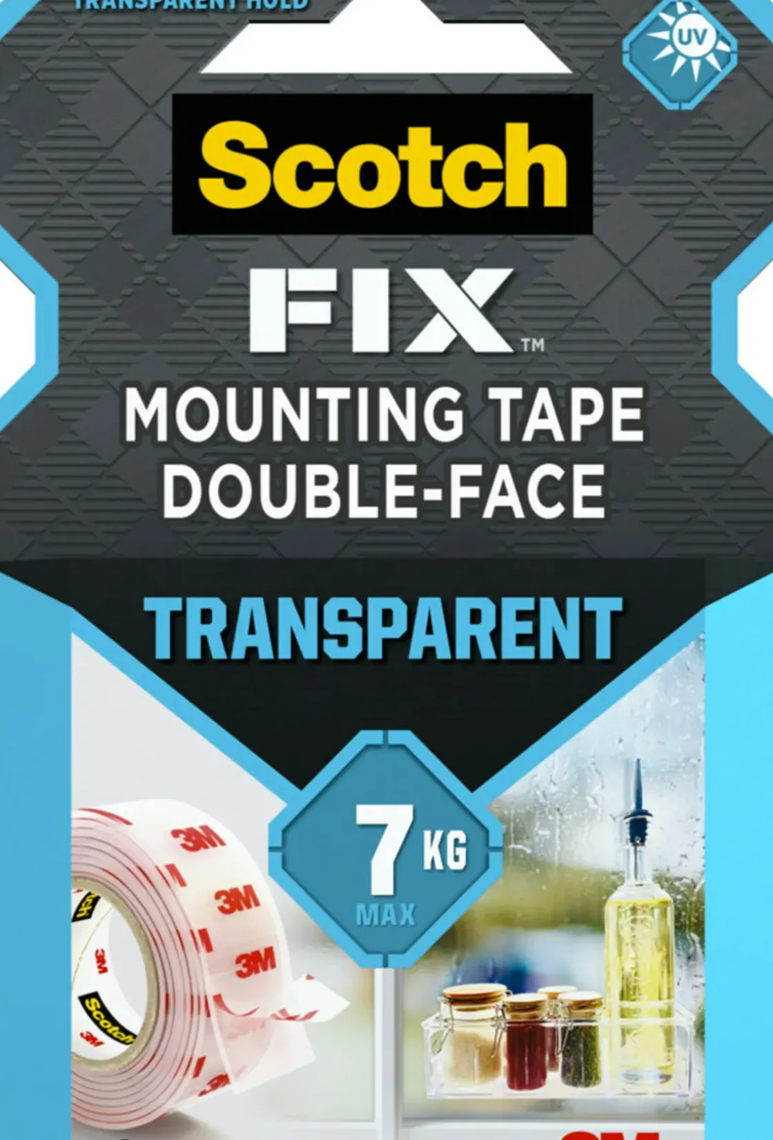 3M Scotch Transparant Montagetape 19Mmx1,5M-Brico Discount