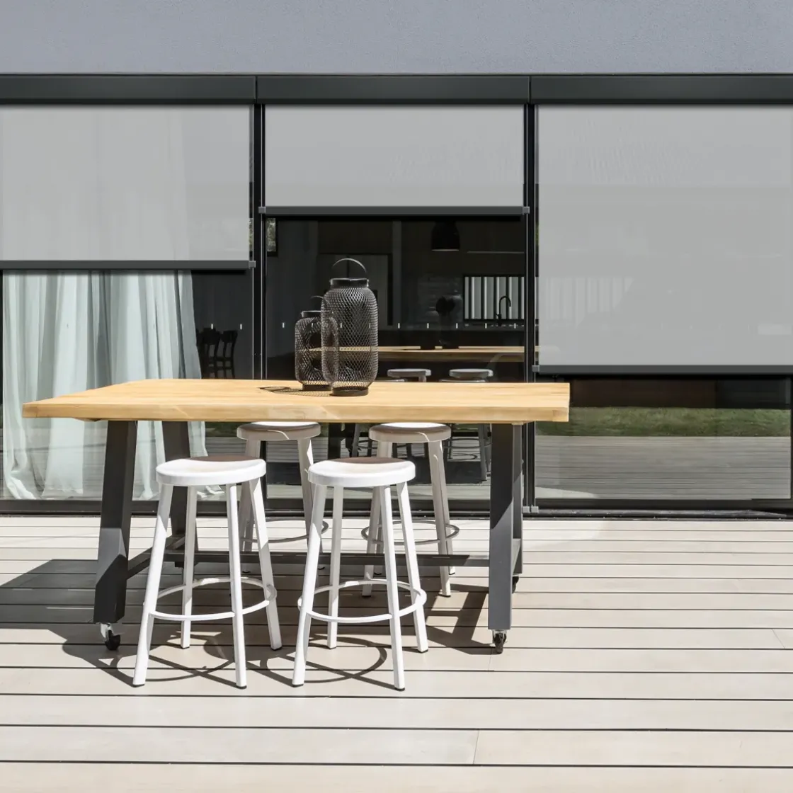 Madeco 1910 E-Roll Lichtdoorlatend Rolgordijn Wit 210X300Cm-Brico Best