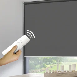 Madeco 1595 Gemotoriseerd Verduisteringsrolgordijn E-Roll Grijs 100X250Cm-Brico Best