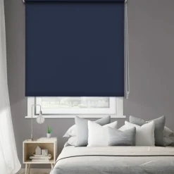 Madeco 1490 Verduisterend Rolgordijn Marineblauw 210X190Cm-Brico