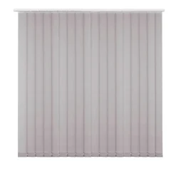 Madeco 4196 Verticale Lamellen Compleet Lichtdoorlatend Grijs 12,7 X 260 Cm + Rail 200 Cm-Brico