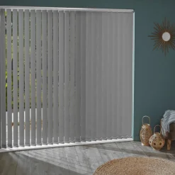 Madeco 3792 Verticale Lamellen 5 Stuks Verduisterend Grijs 8,9 X 280 Cm-Brico