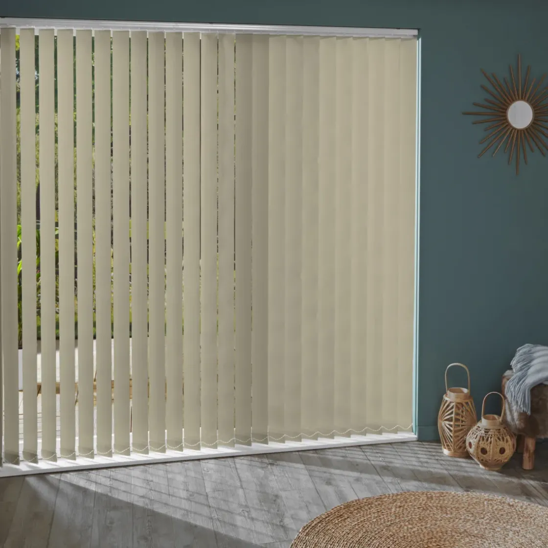 Madeco 3710 Verticale Lamellen 5 Stuks Lichtdoorlatend Beige 8,9 X 280 Cm-Brico Hot