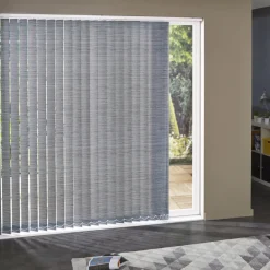 Madeco 3695 Verticale Lamellen 5 Stuks Lichtdoorlatend Grijs-Zwart 8,9 X 280 Cm-Brico New