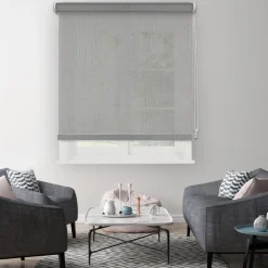 Madeco Grey Thermisch Lichtdoorlatend Rolgordijn Lichtgrijs 120X190Cm-Brico Clearance