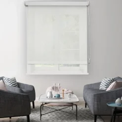 Madeco Manueel Lichtdoorlatend Rolgordijn Wit 1791 210X190Cm-Brico