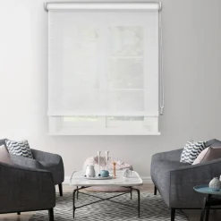 Madeco Rolgordijn Wit Mesh 1716 210X190Cm-Brico