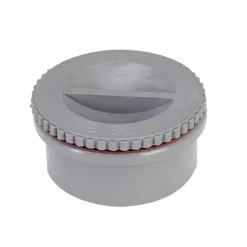 Brico Martens Pvc Eindstop Met Schroefdeksel O80Mm Grijs New