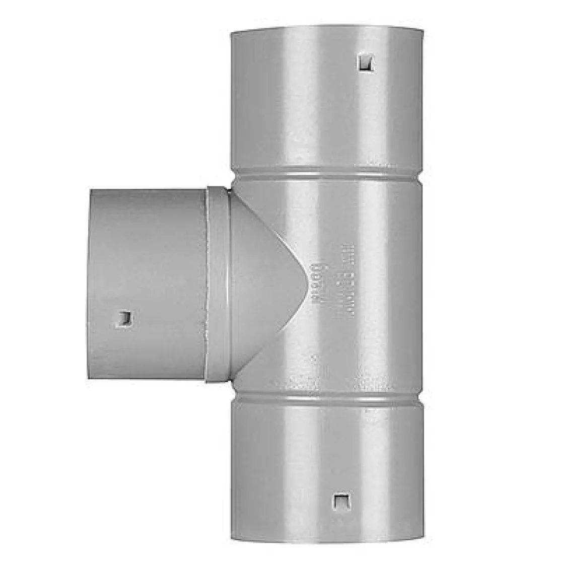 Brico Martens T-Stuk Voor Drainagebuis Pvc Grijs 100 Mm Best