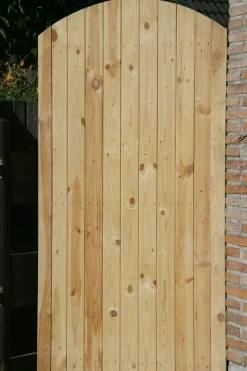 Massief Houten Boogdeur 90X180/160Cm-Brico Outlet