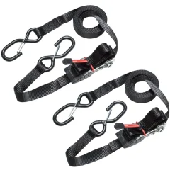 Master Lock Spanbanden + S-Haken 4,25Mx25Mm Zwart 2St.-Brico New