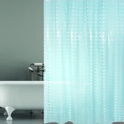 Brico Msv Douchegordijn Bristol Blauw 180Cm Best