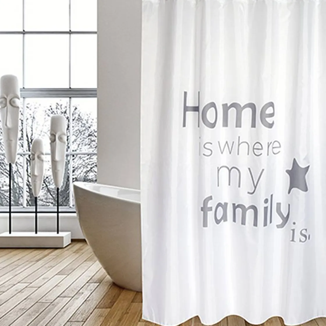 Brico Msv Douchegordijn Home Grijs 180Cm Clearance