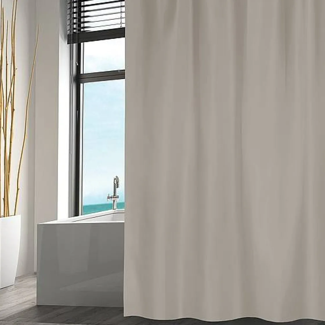 Brico Msv Douchegordijn Polyester 180X200Cm Taupe Online