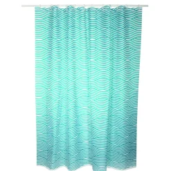 Brico Msv Douchegordijn Wave Blauw 180Cm Online