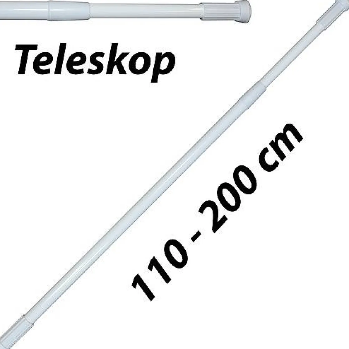 Brico Msv Douchestang 110-200Cm Uitschuifbaar Wit Hot