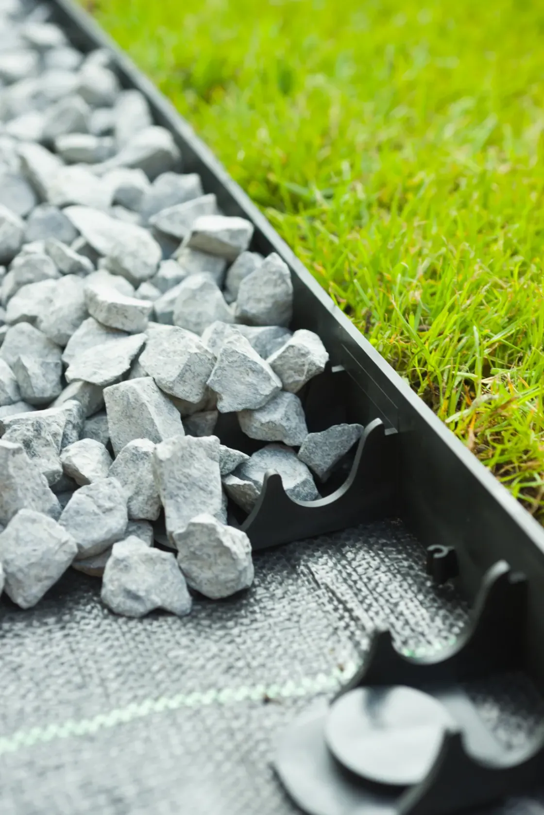 Nature Grasranden Pp/Pe Zwart 100X4,5Cm 4 Stuks-Brico Discount