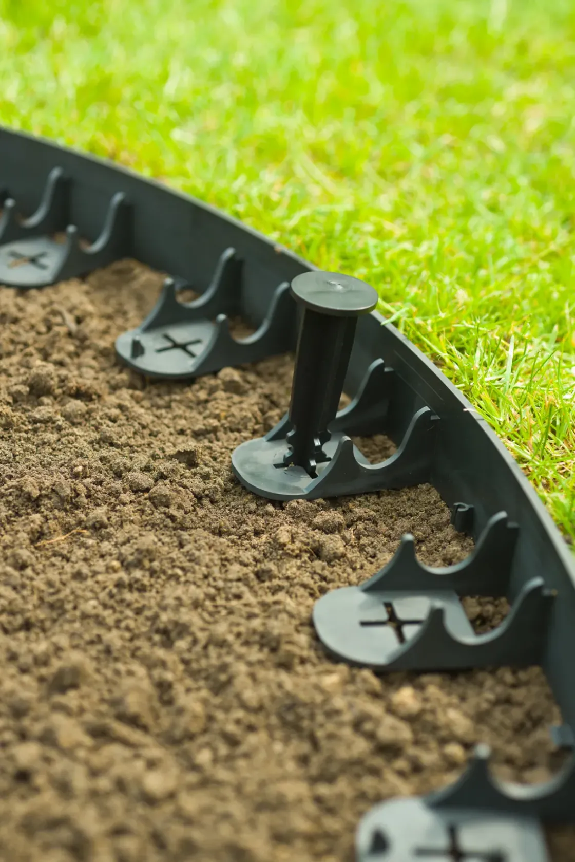 Nature Grasranden Pp/Pe Zwart 100X4,5Cm 4 Stuks-Brico Discount