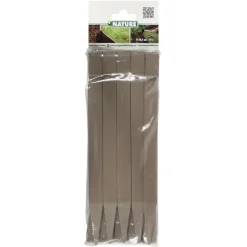 Nature Grondpennen Voor Tuinborder Polyethyleen Taupe 1,9X1,8X26,7Cm 10 Stuks-Brico Clearance