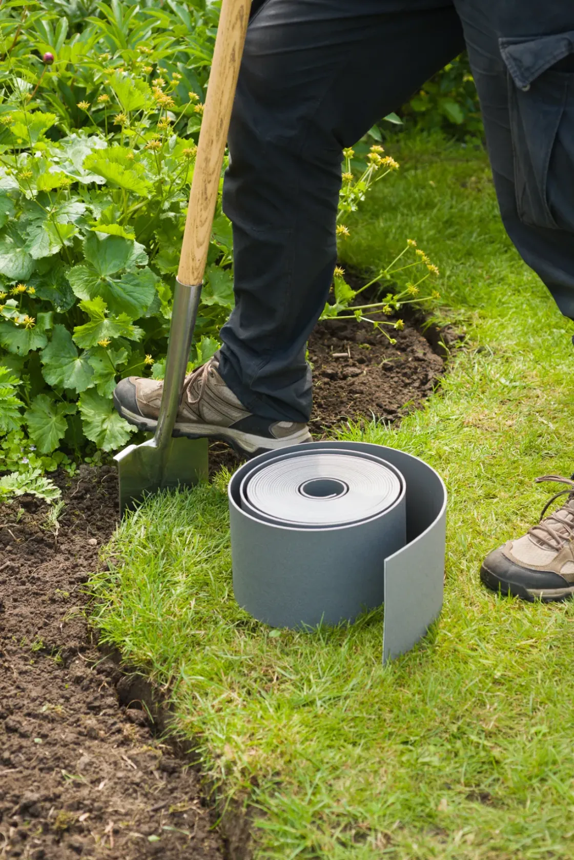 Nature Tuinborder Pe Grijs 3Mm - 10X0,15M-Brico New