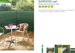 Nortene Balkonscherm Supratex Groen 10X1,5M-Brico Discount