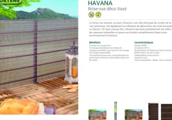 Nortene Donkerbruin Privacyscherm Havana 1X5M-Brico Sale