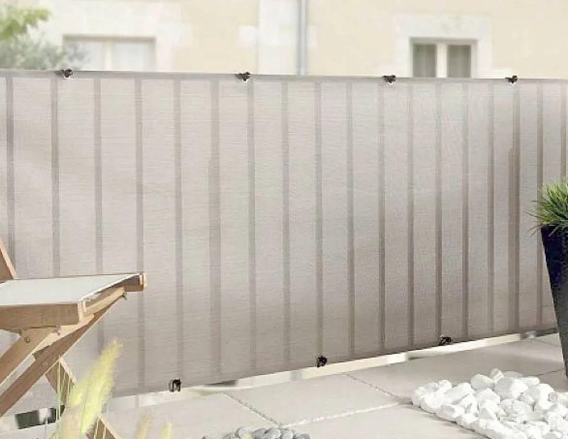 Brico Nortene Tuinscherm Everly Grijs 1X5M Clearance