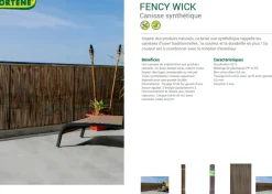 Nortene Tuinscherm Fency Wick Beige 1X3M-Brico Outlet