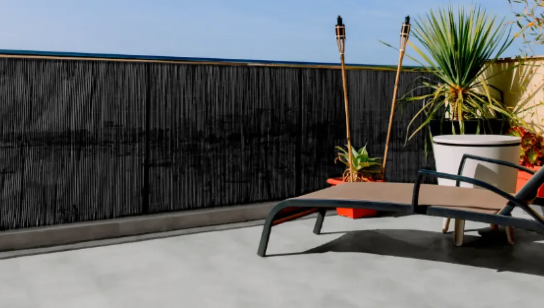 Nortene Tuinscherm Fency Antraciet 1,5X3M-Brico Outlet