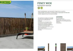Brico Nortene Tuinscherm Fency Bruin Kunststof 1,5X3M Hot