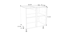 Brico Onderkast Keuken Modulo Wit 80Cm Discount