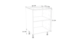 Brico Onderkast Keuken Modulo Wit 60Cm New