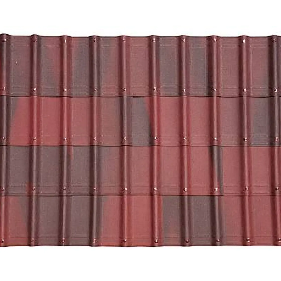Brico Onduvilla 'Onduline' Dakbedekking Rood Gevlamd 106 X 40 X 6 Cm