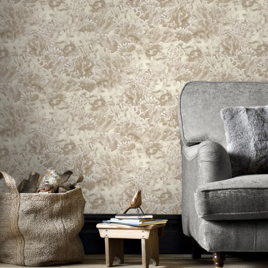 Papierbehang Homestyle Fh37501 Beige-Brico Discount