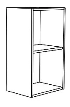 Brico Paprika Bovenkast 40Cm Geborsteld Eik Melamine Hot