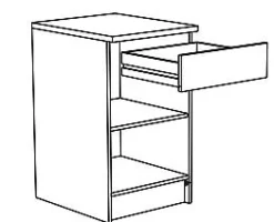 Brico Paprika Onderkast 50Cm Geborsteld Eik Melamine Sale