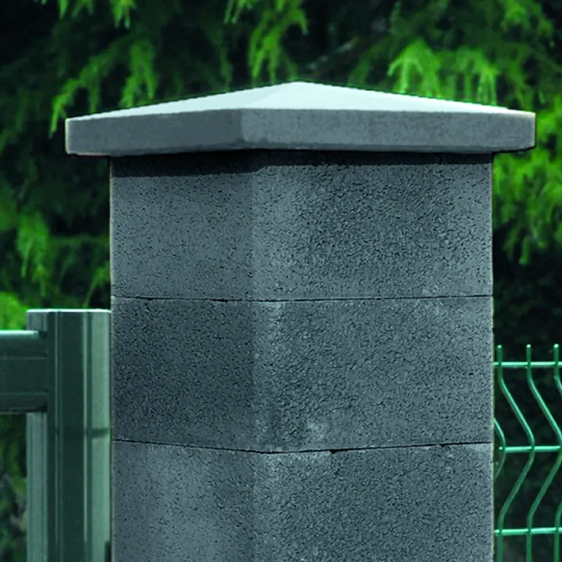 Penez Herman Kolom Te Bekleden Grijs 36 X 36 X 20 Cm-Brico Best