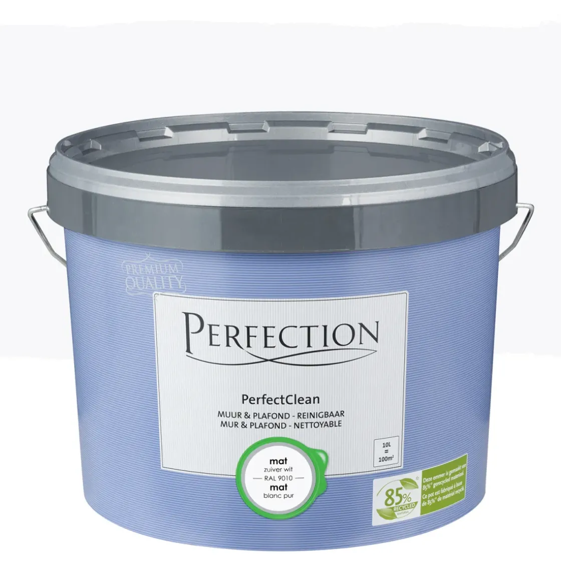 Perfection Muurverf Perfectclean Muur & Plafond Mat Ral9010 10L-Brico Clearance
