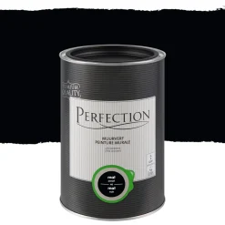 Perfection Muurverf Ultradekkend Mat Zwart 1L-Brico Best