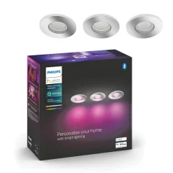 Brico Philips Hue Inbouwspot Xamento Chroom 9,3Cm Gu10 5,7W 3 Stuks Hot