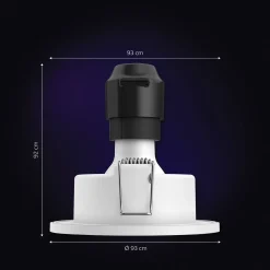 Brico Philips Hue Inbouwspot Xamento Chroom 9,3Cm Gu10 5,7W 3 Stuks Hot