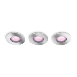Brico Philips Hue Inbouwspot Xamento Chroom 9,3Cm Gu10 5,7W 3 Stuks Hot