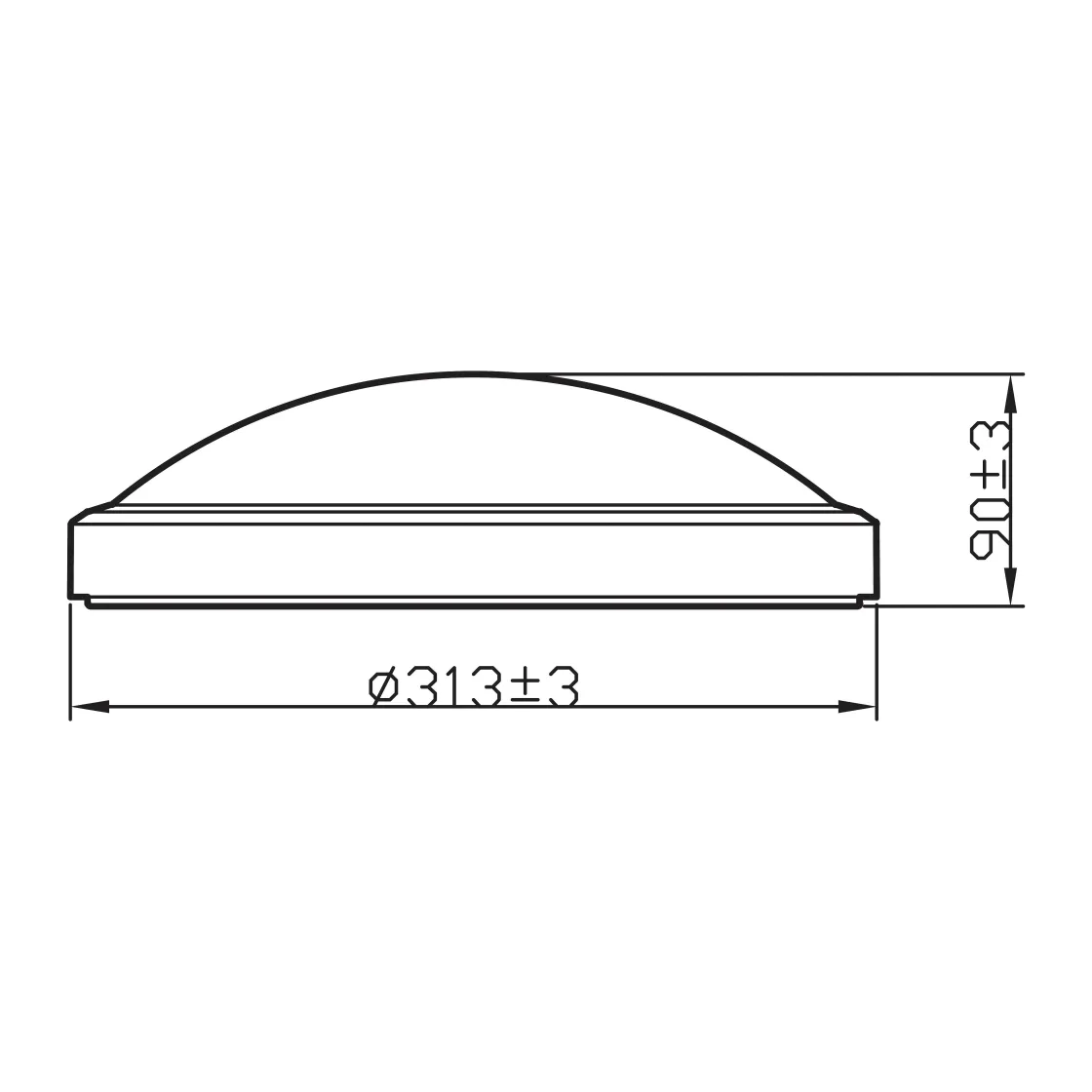 Brico Philips Plafondlamp Doris Zwart O31,3Cm 17W