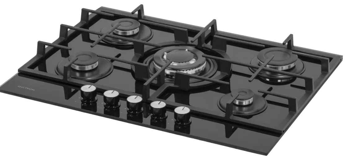 Brico Plaque De Cuisson A Gaz Electrum Sur Verre Ps 7051 Cr Hot