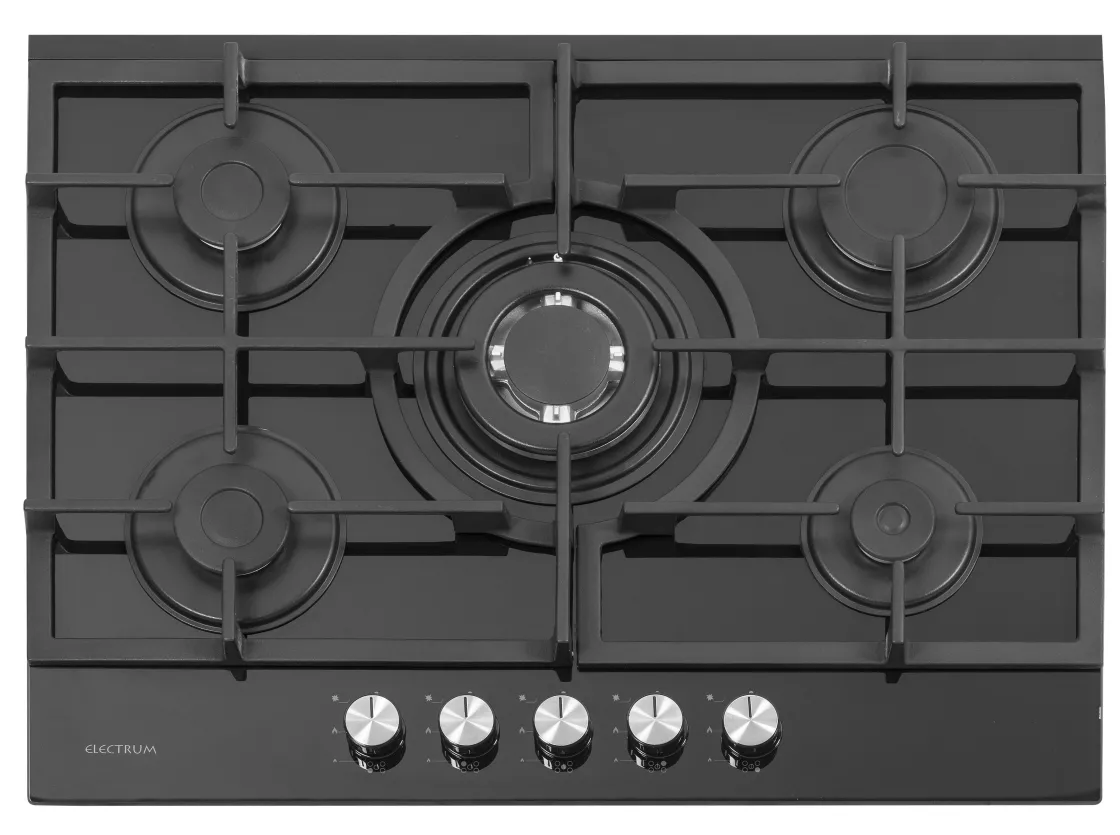 Brico Plaque De Cuisson A Gaz Electrum Sur Verre Ps 7051 Cr Hot